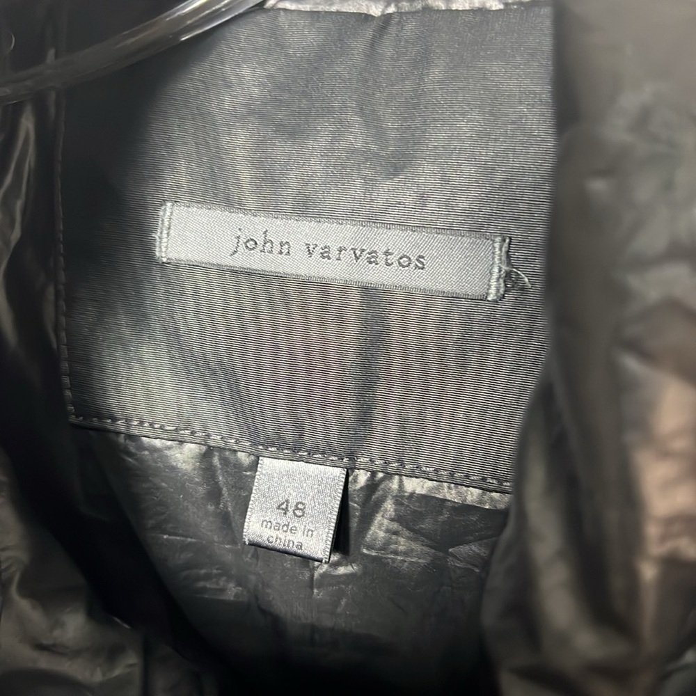 John Varvatos Zip Front Quilted Hoodie Jacket Size 48(S/M) - Picture 14 of 14